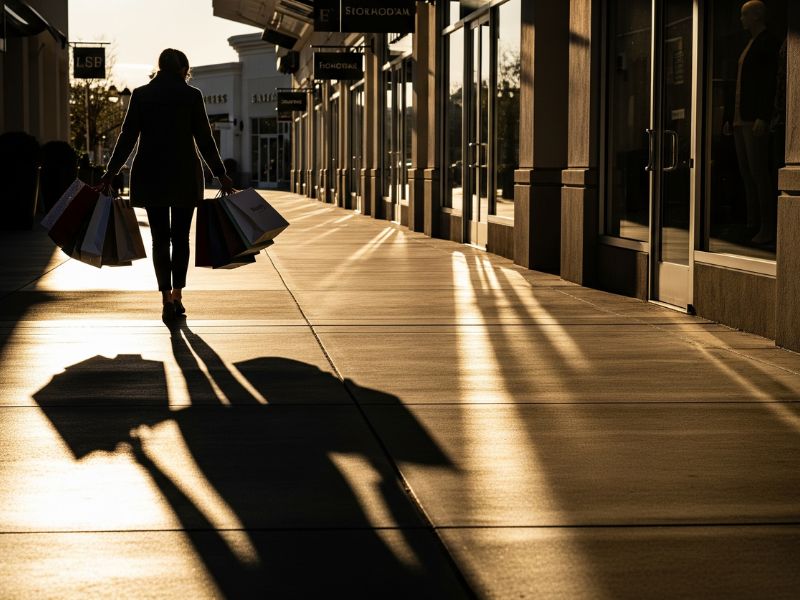 Urban journey reflecting daily choices shaped by the psychology of spending