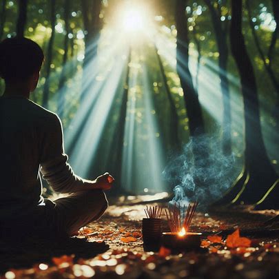 A person meditating in a forest, finding mental clarity and peace—a visual contrast to why your brain loves overthinking.