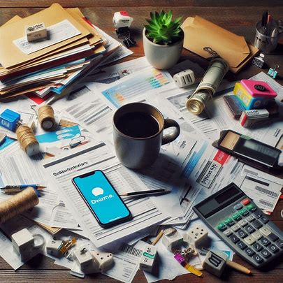 img 2 Messy desk with subscription bills, coffee cup, and smartphone—symbolizing digital spending overload”