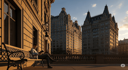 unnamed (18) A conceptual illustration of a tall building in a city.