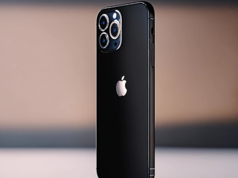 "Sleek design of the iPhone 17 Pro Max with titanium finish, highlighting Apple’s premium build quality and durability."