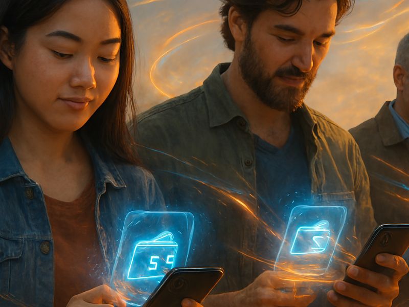 Mobile users engaging with digital finance tools, symbolizing the rise of CBDC news global digital currency trends.