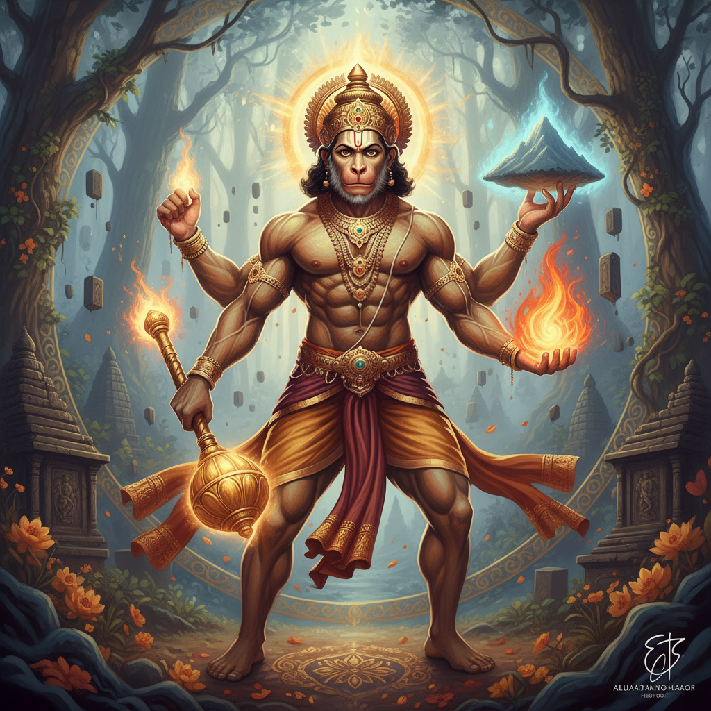 hanuman ji, the biggest bhakta of lord rama, he is the protector