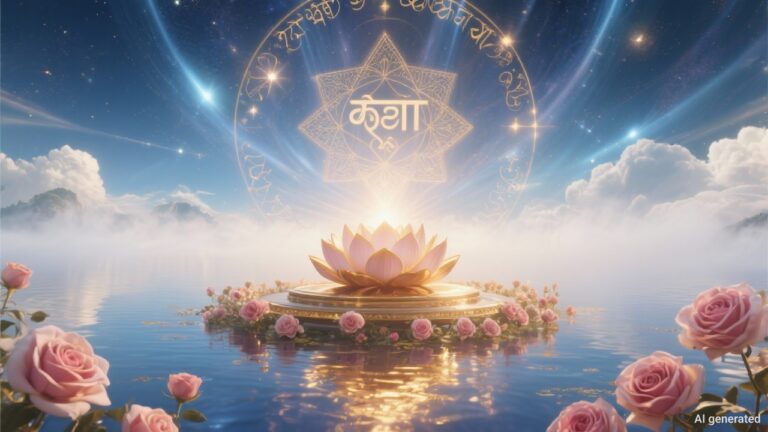 this is the image of a lotus in the middle of a lake, is symbolic of lalita sahasranama, the mahavidhya.