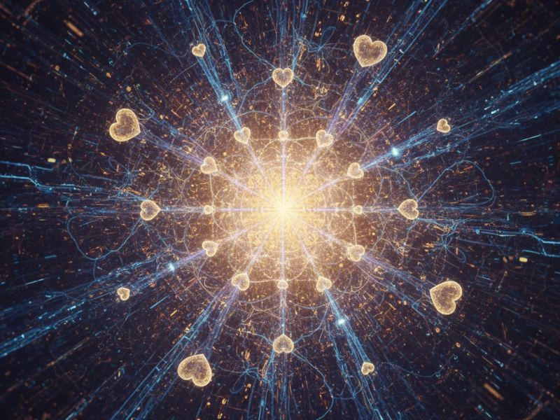 Radiating digital brain with glowing nodes—symbolizing the core intelligence and data flow behind an advanced AI chat experiment."