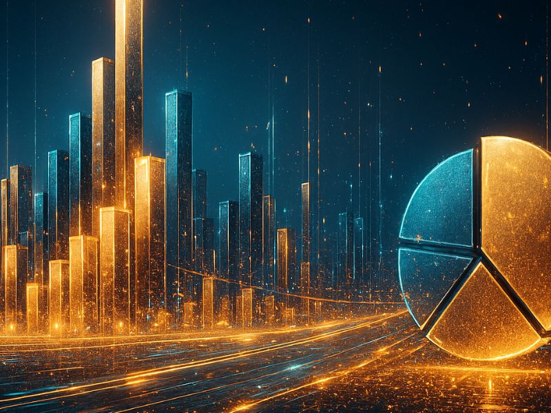 Sci-fi cityscape with radiant towers and a central glowing sphere, visualizing AI for finance as the backbone of smart financial infrastructure and algorithmic innovation.
