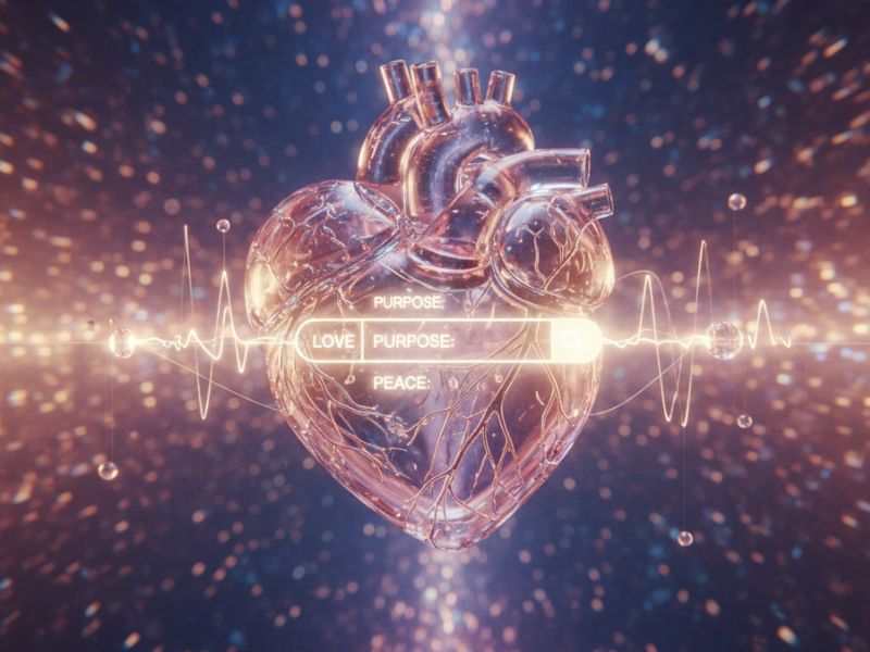 A glowing digital heart surrounded by circuitry and labeled ‘CONSCIOUSNESS’—symbolizing a self-worth boost through emotional intelligence and inner awareness.”