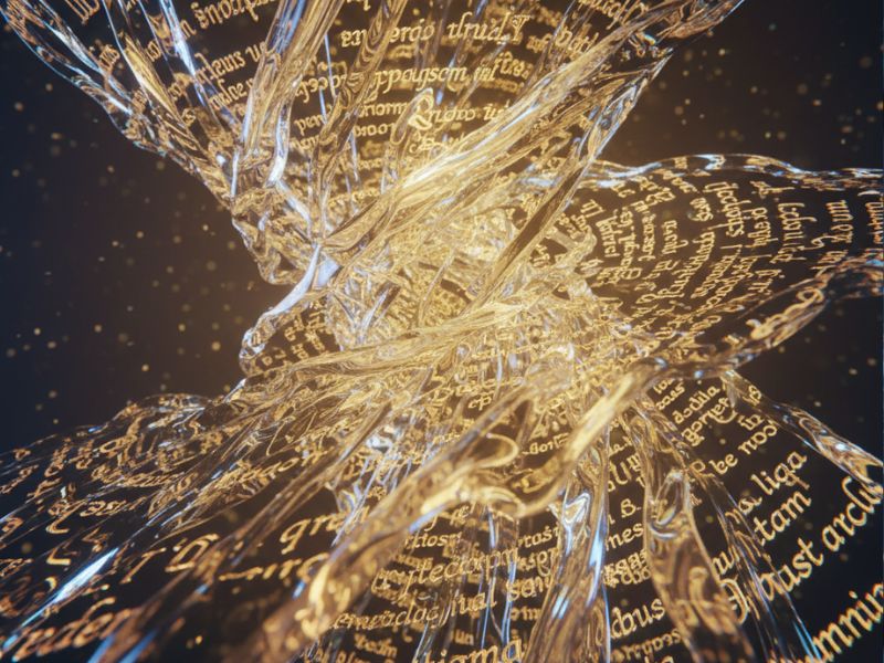 "Intricate golden structure of interwoven lines and shapes—visualizing the neural architecture powering tomorrow’s technology."